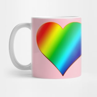 Rainbow Heart Mug